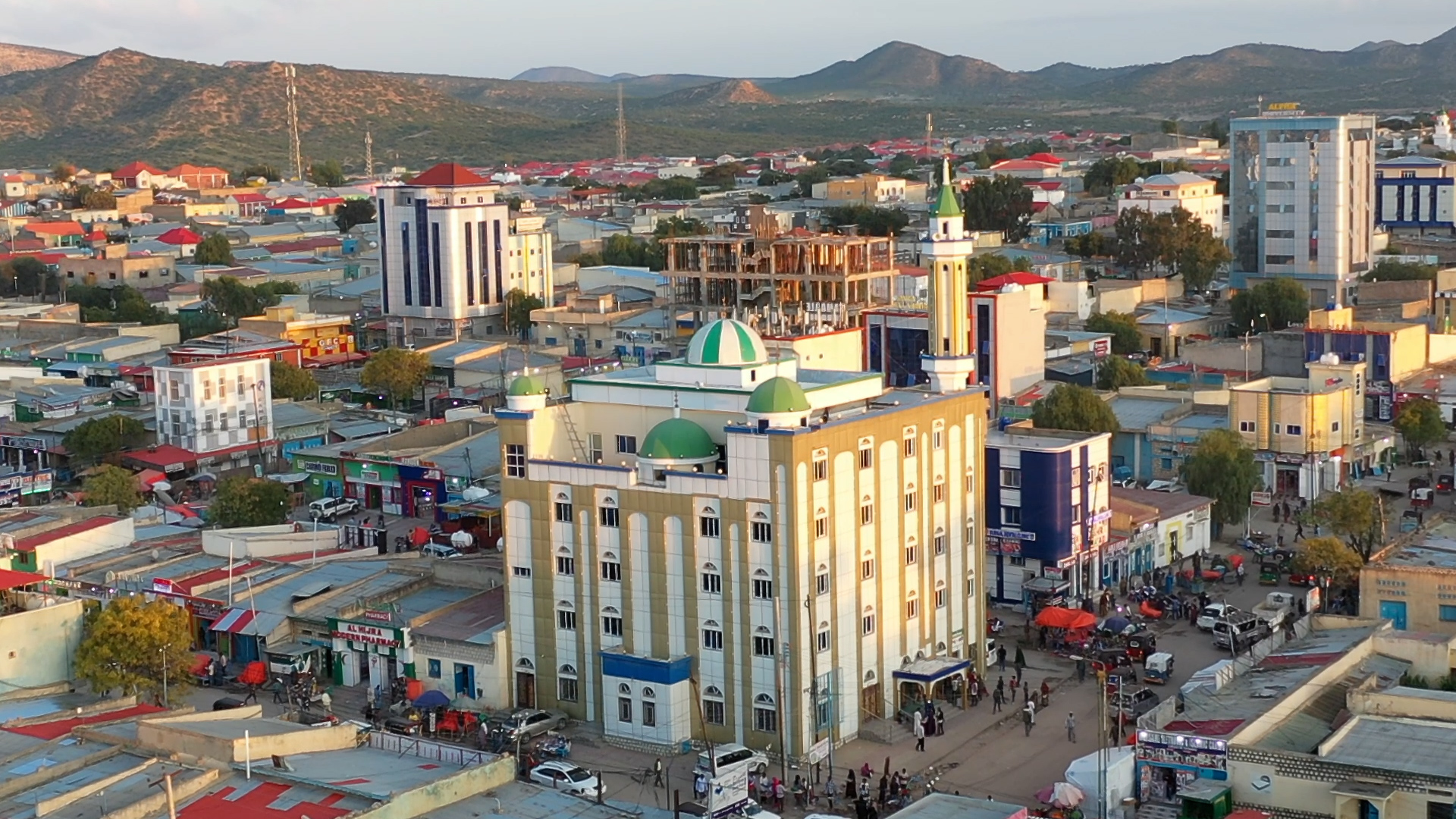 Drone video of Borama, Somaliland